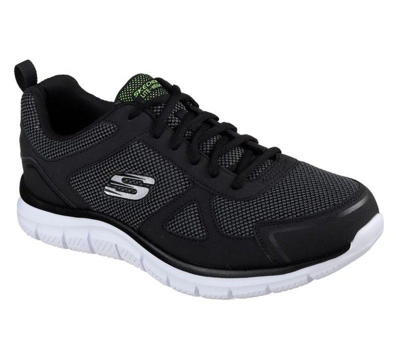 Skechers Track - Bucolo - Mens Sneakers Black/White [AU-VE9328]